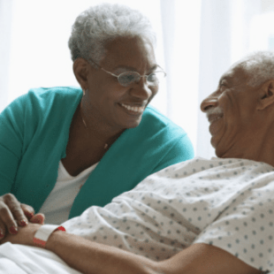 Smiling couple